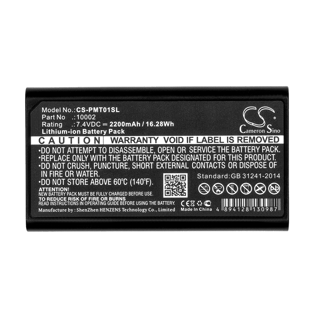 Compatible battery replacement for PENTAX 10002