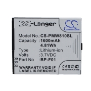 CS-PMW810SL<br />Batterie pour  remplace la batterie BP-F01