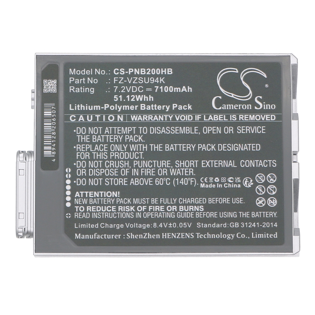 Notebook battery Panasonic Toughpad FZ-M1C