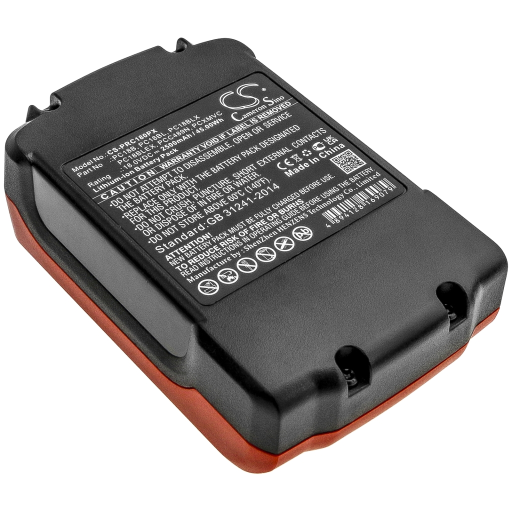 Batterie industrielle Porter cable PC1800RS