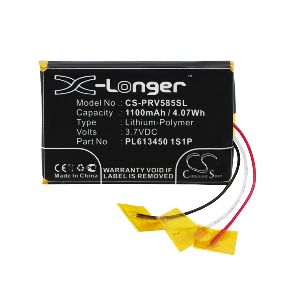 Compatible battery replacement for Prestigio PL613450 1S1P