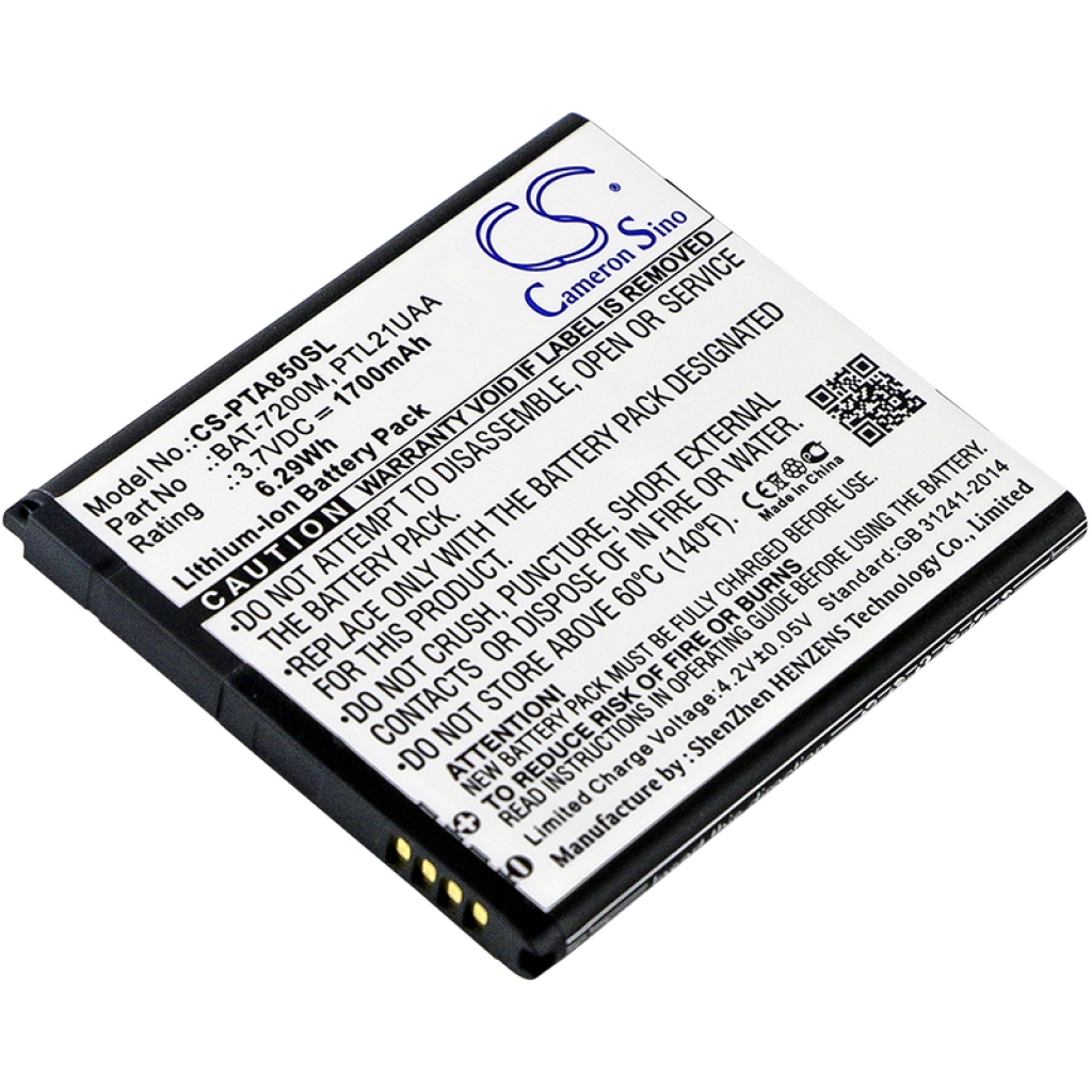 Mobile Phone Battery Pantech CS-PTA850SL