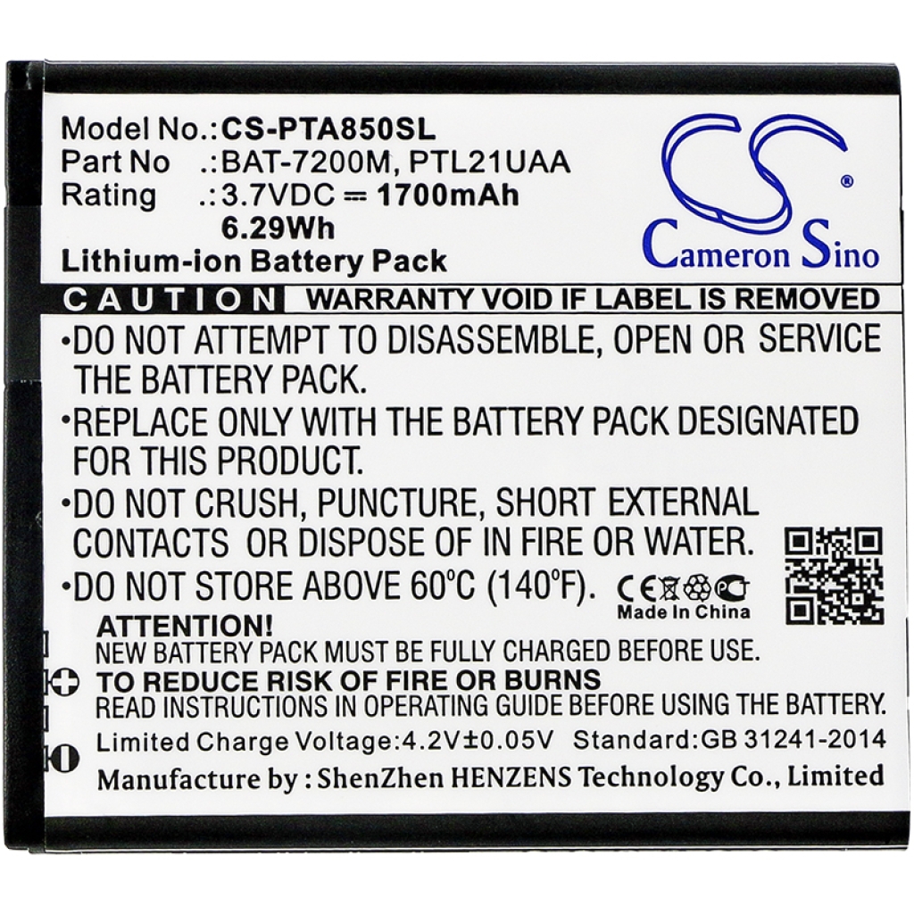 Battery Replaces BAT-7200M