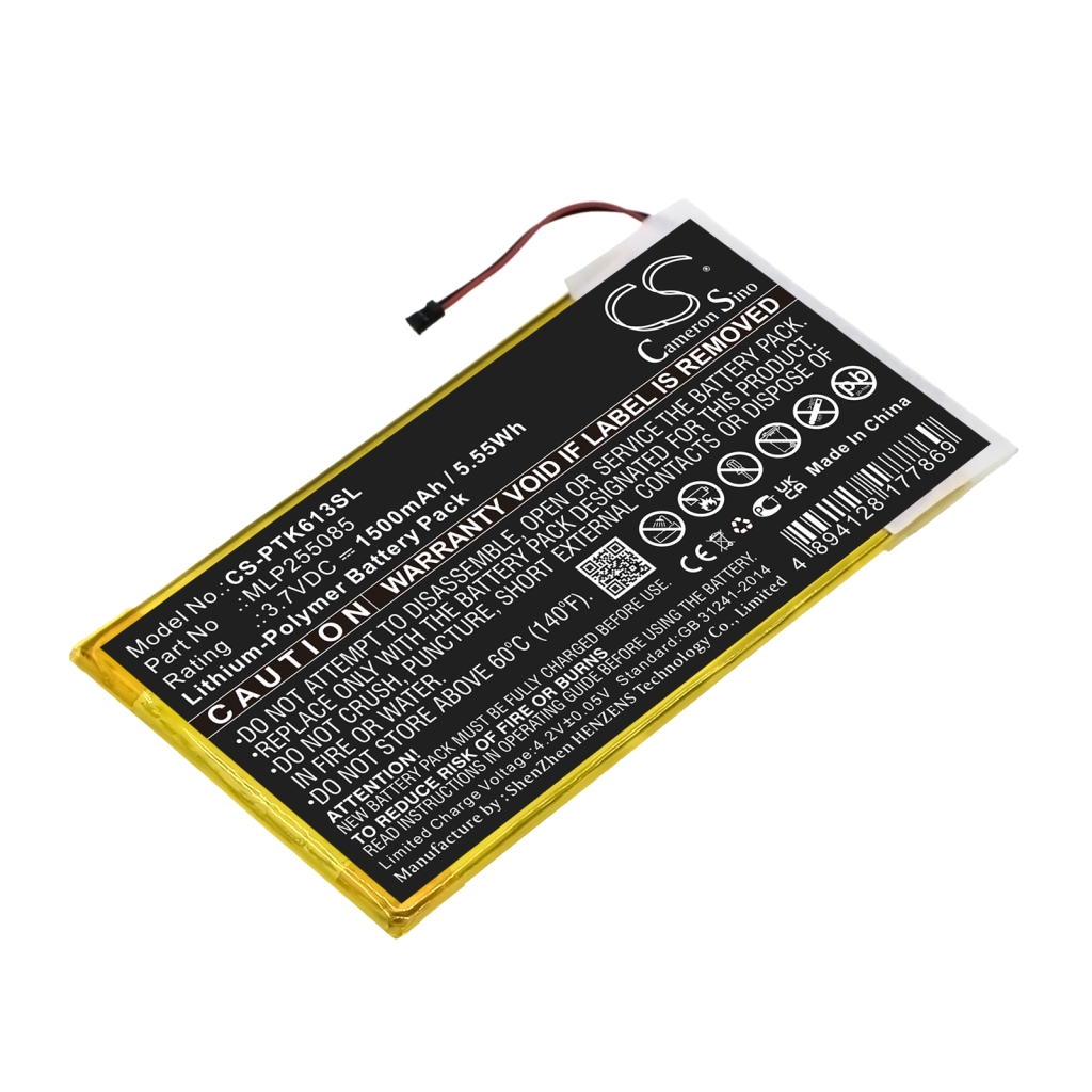 Compatible battery replacement for Pocketbook MLP255085