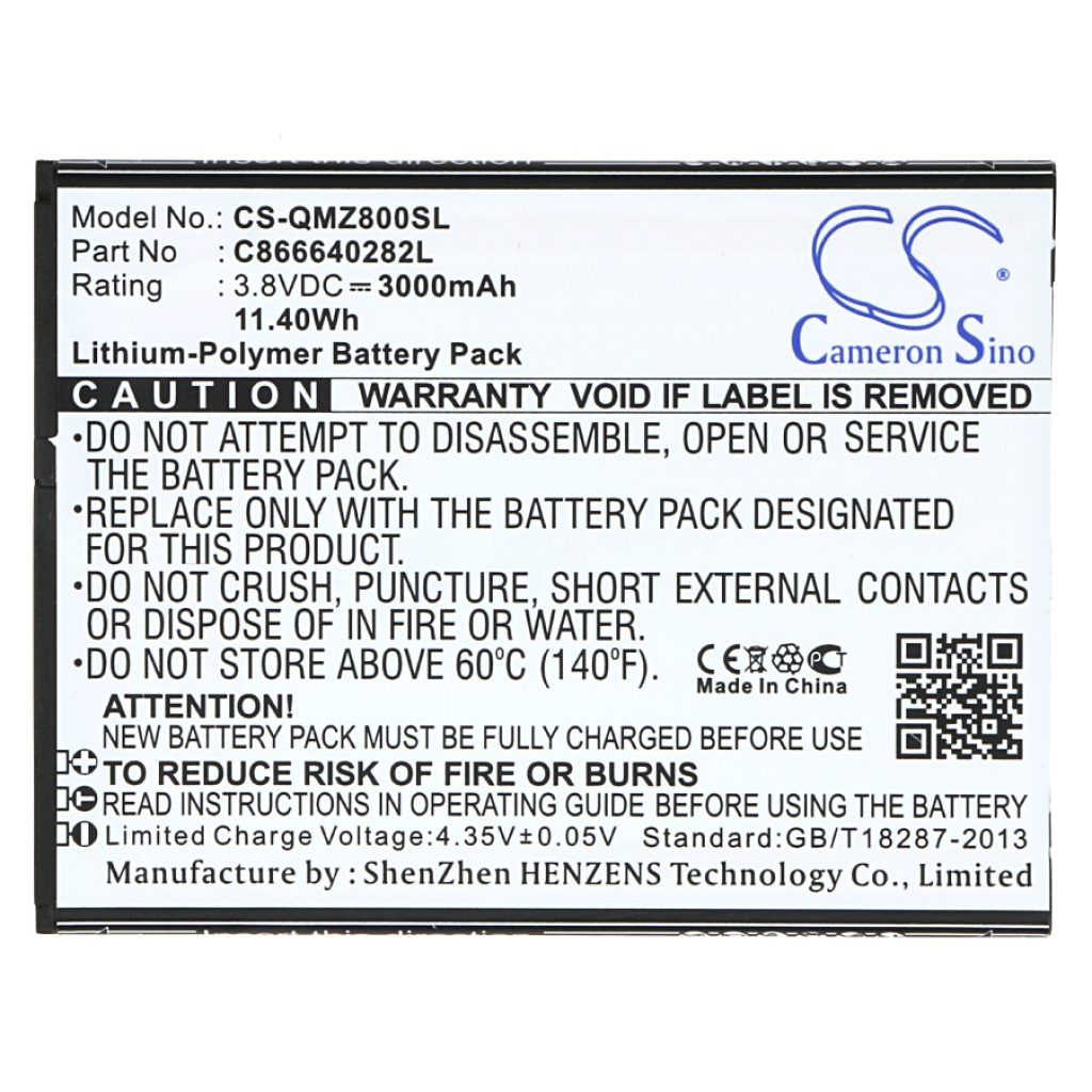 Batteries Remplace C866640282L