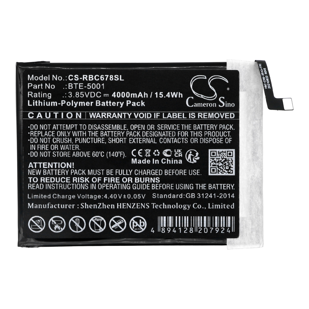 Batterie de téléphone portable Orbic CS-RBC678SL