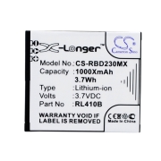 CS-RBD230MX<br />Batterie pour  remplace la batterie RL410B