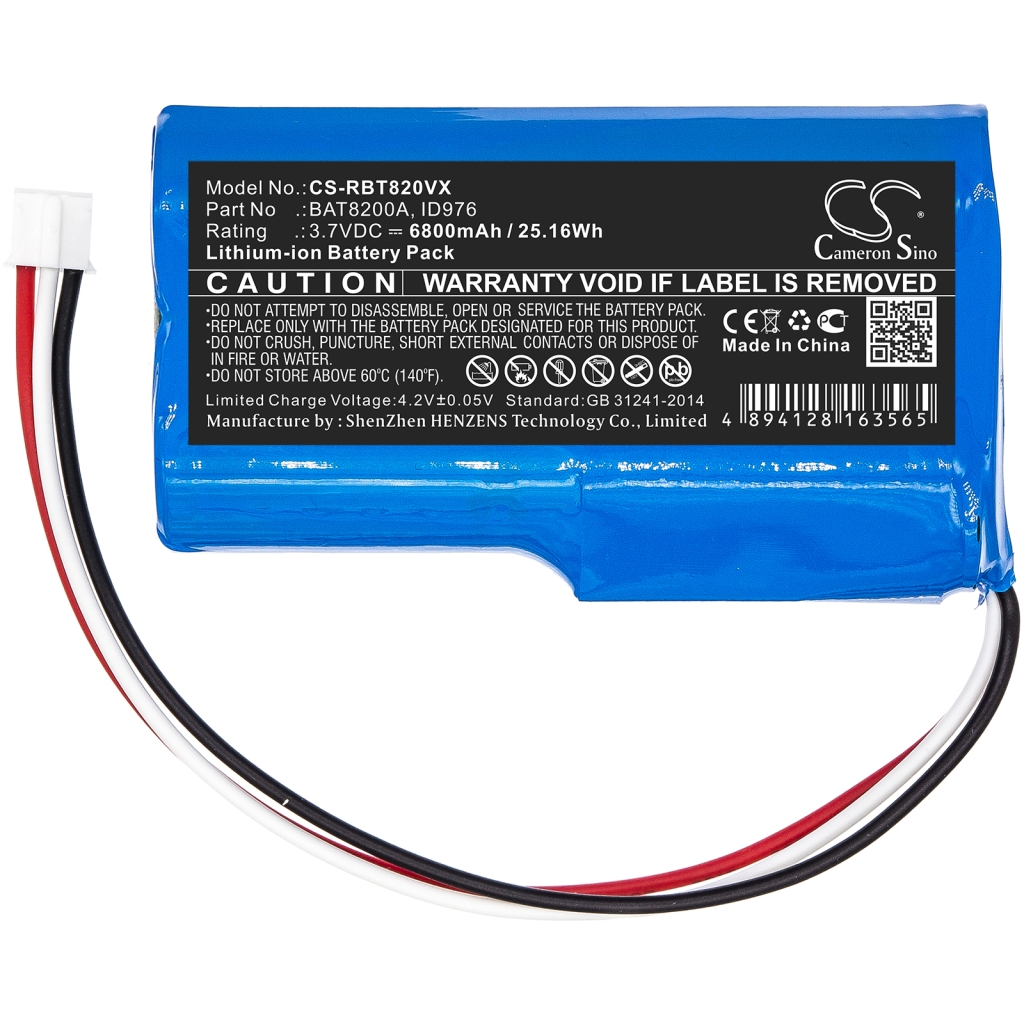 Battery Replaces BAT8200A