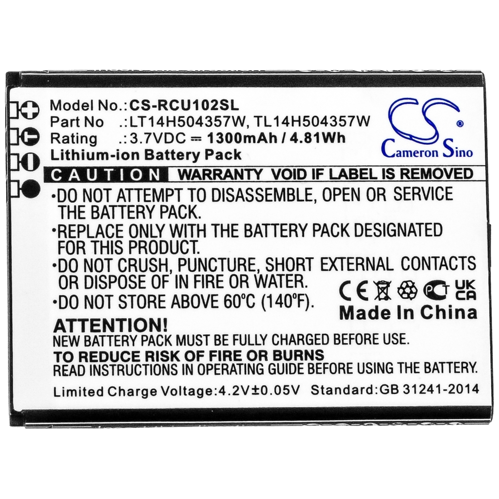 Mobile Phone Battery CINGULAR CS-RCU102SL