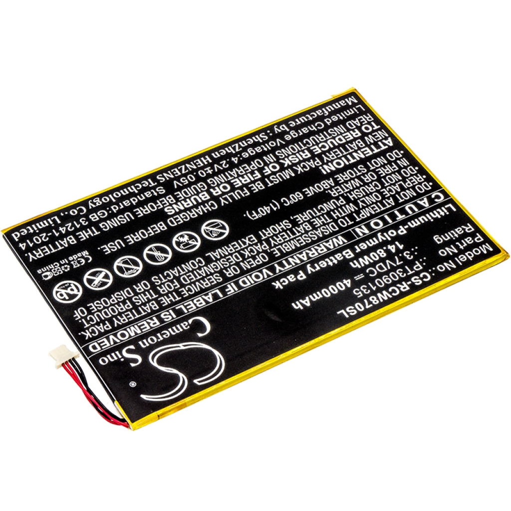 Compatible battery replacement for RCA PT3090135