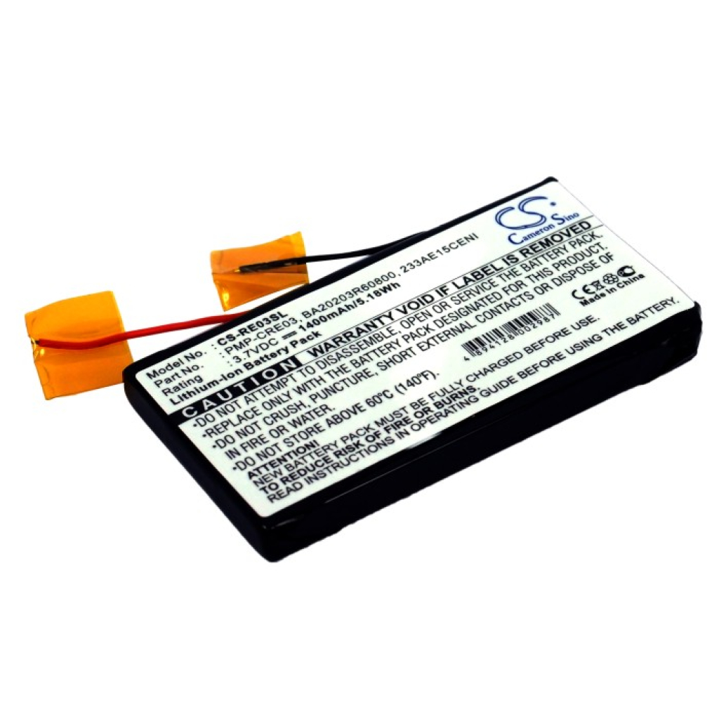 MP3, MP4, MP4, PMP Batterie Creative CS-RE03SL