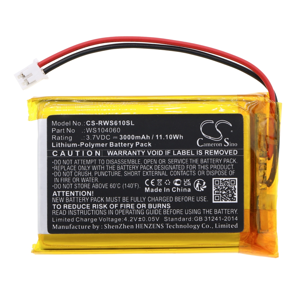 Batteries Remplace WS104060