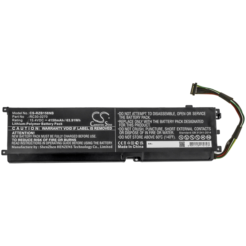 Batterie pour ordinateur portable Razer CS-RZB158NB