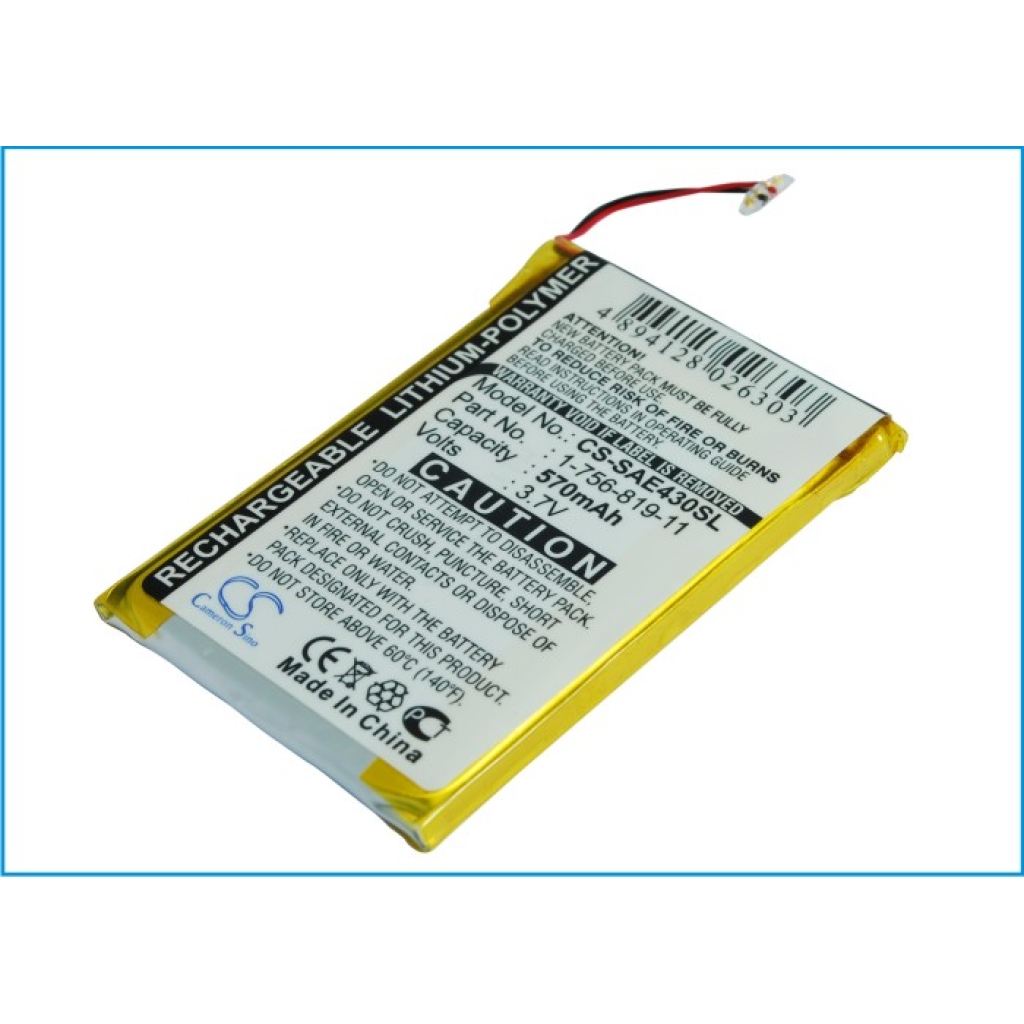 MP3, MP4, MP4, PMP Batterie Sony NWZ-E436FBLU (CS-SAE430SL)