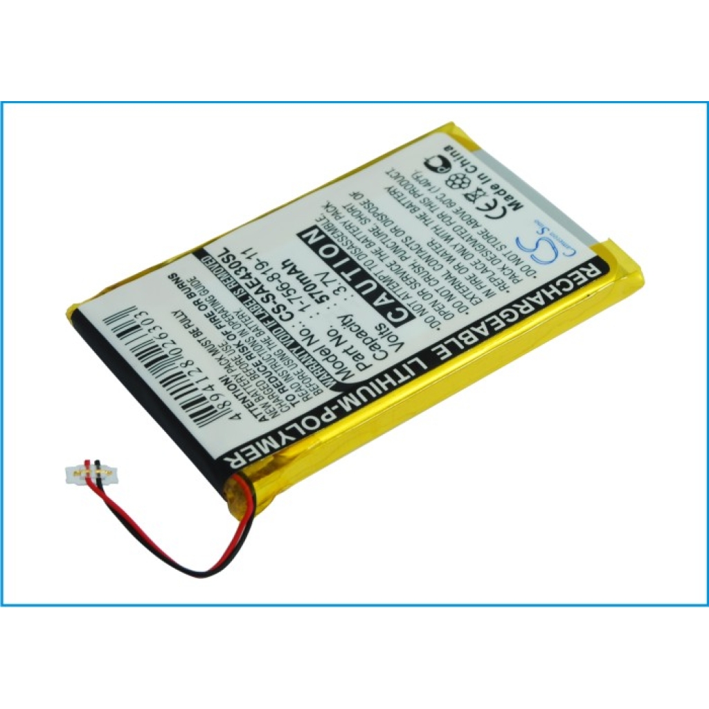 MP3, MP4, MP4, PMP Batterie Sony NWZ-E436F (CS-SAE430SL)