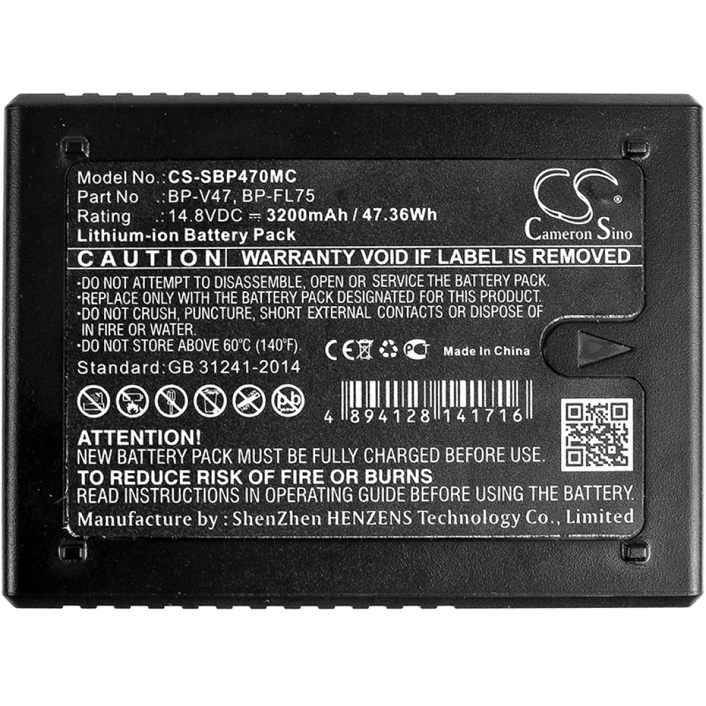 Camera Battery Red CS-SBP470MC