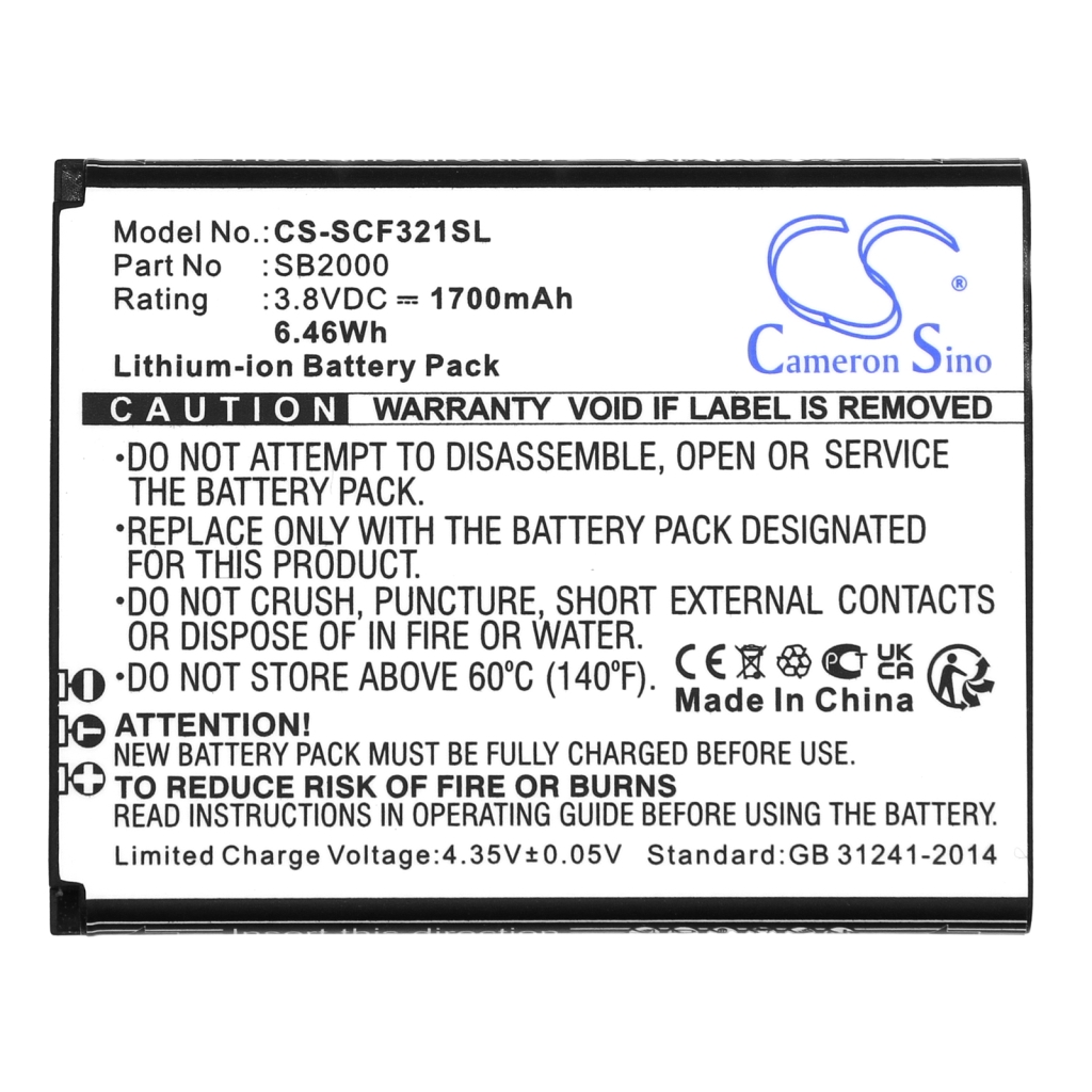 Mobile Phone Battery Schok CS-SCF321SL