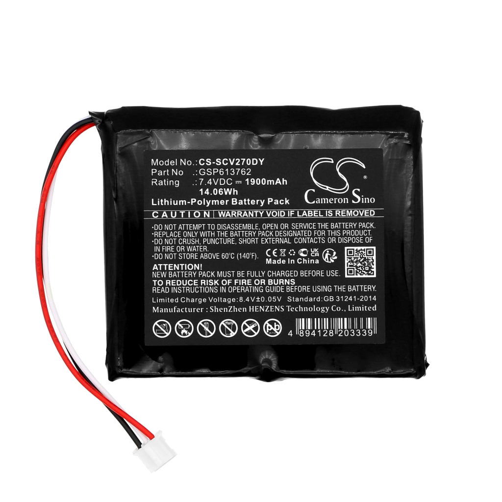 Batteries DVD Player Battery CS-SCV270DY