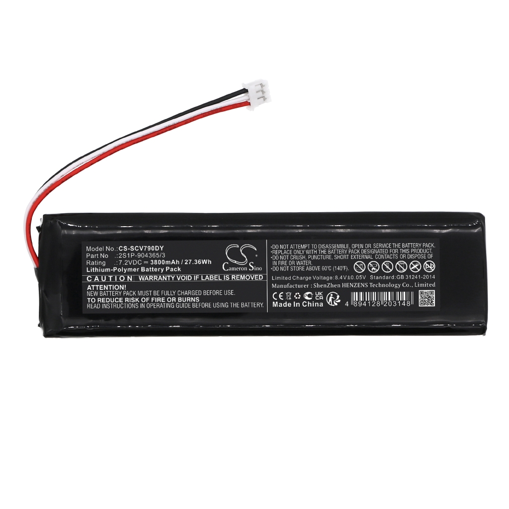 Batteries DVD Player Battery CS-SCV790DY