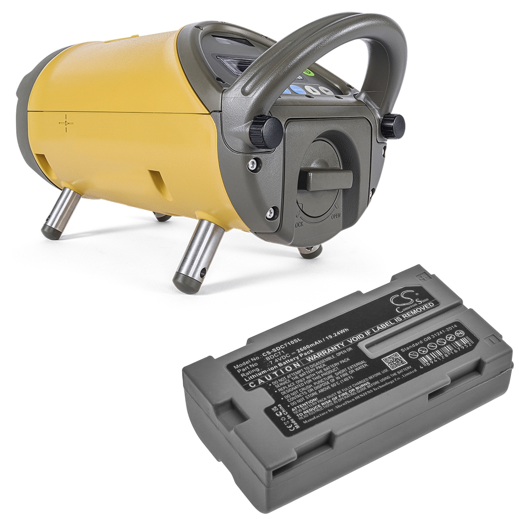 Remplacement de batterie compatible pour Topcon BDC71