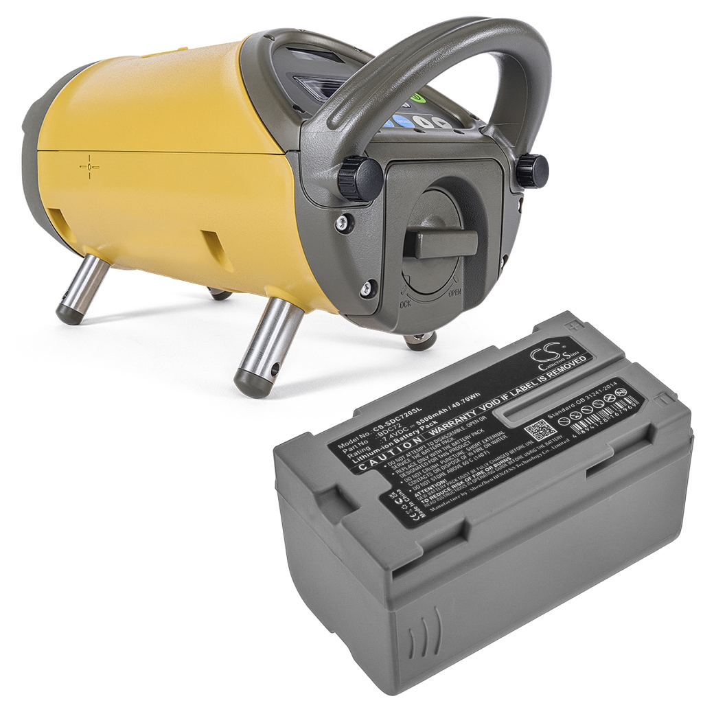 Remplacement de batterie compatible pour Topcon BDC72