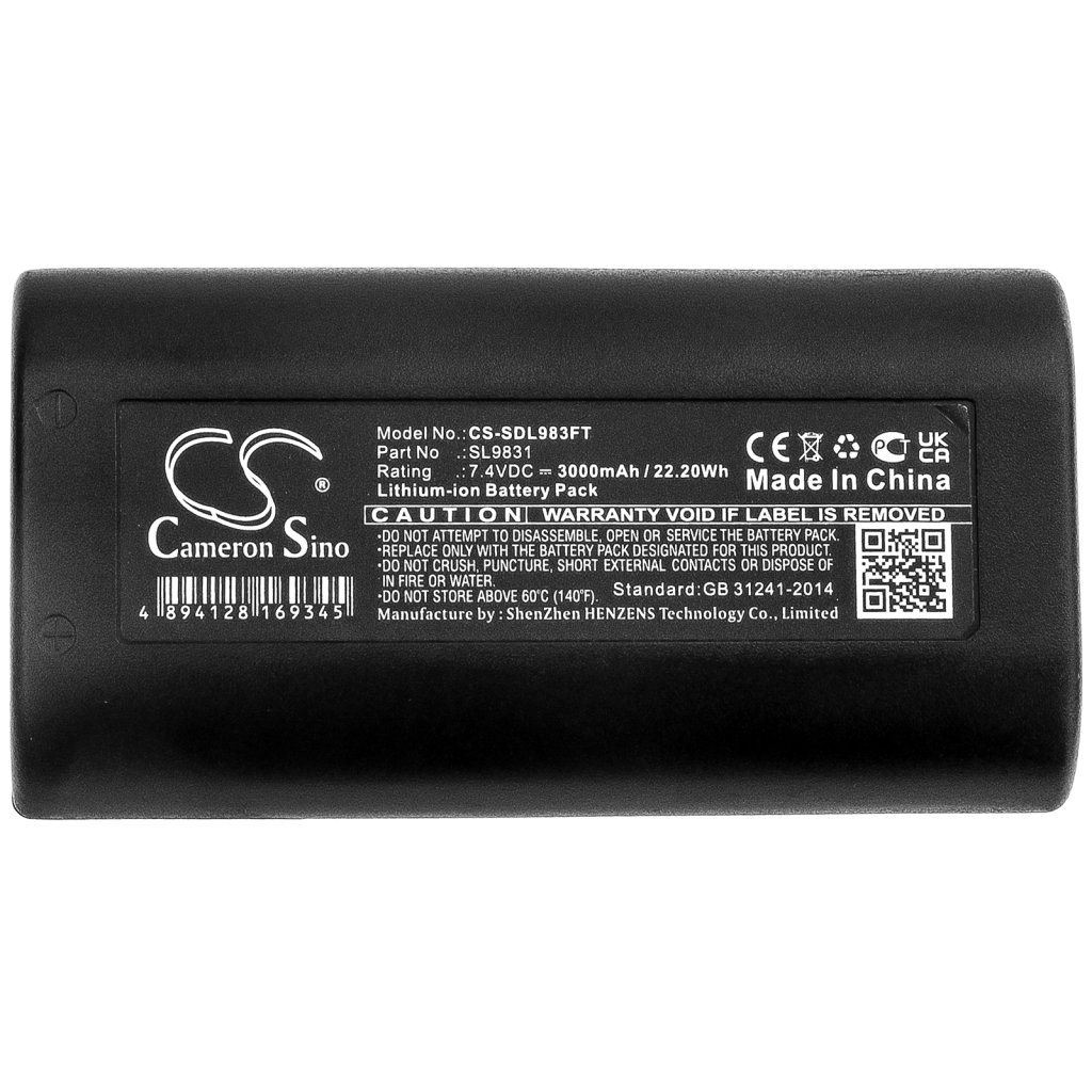 Compatible battery replacement for SEALIFE SL9831