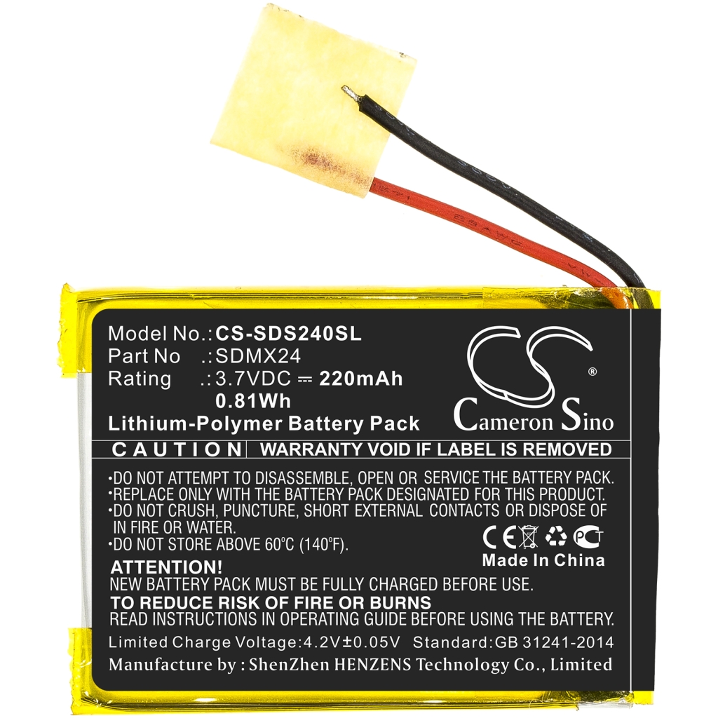 Compatible battery replacement for SanDisk SDMX24