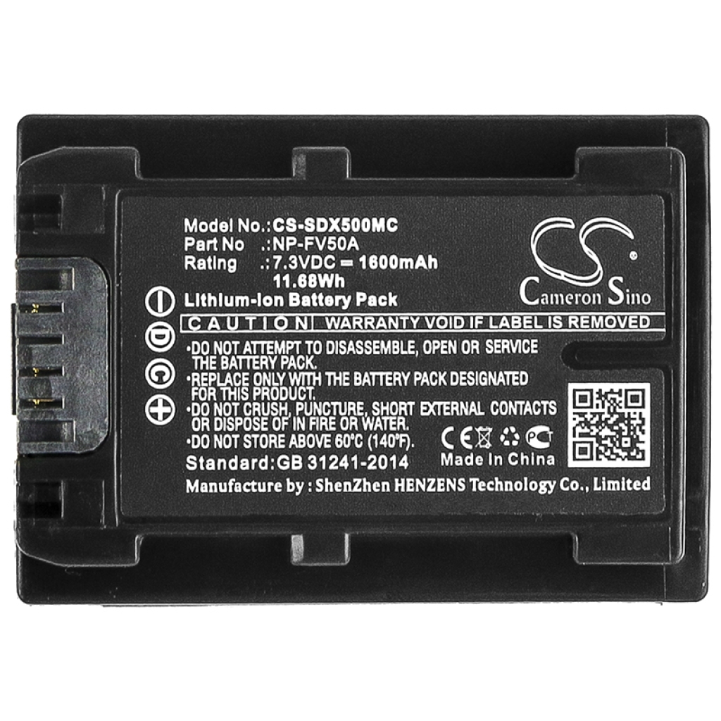 Camera Battery Sony CS-SDX500MC