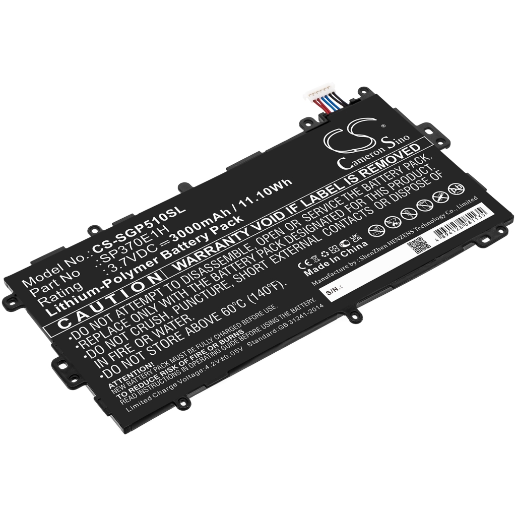 Remplacement de batterie compatible pour Samsung SP3770E1H