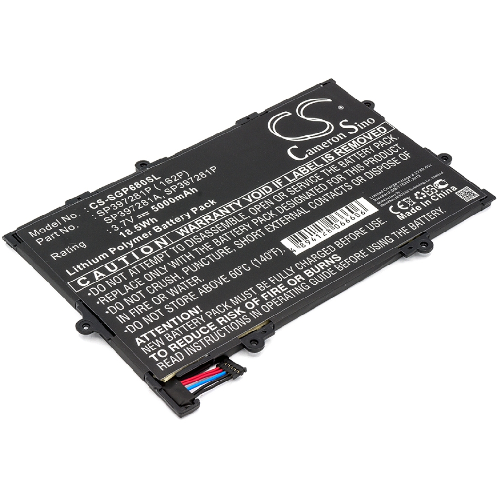 Tablette Batterie Samsung CS-SGP680SL