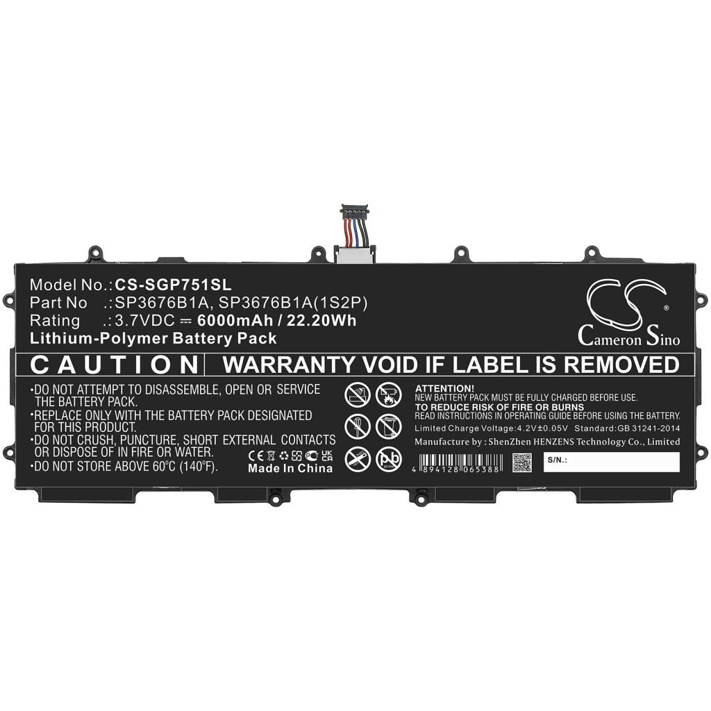 Batteries Remplace SP3676B1A