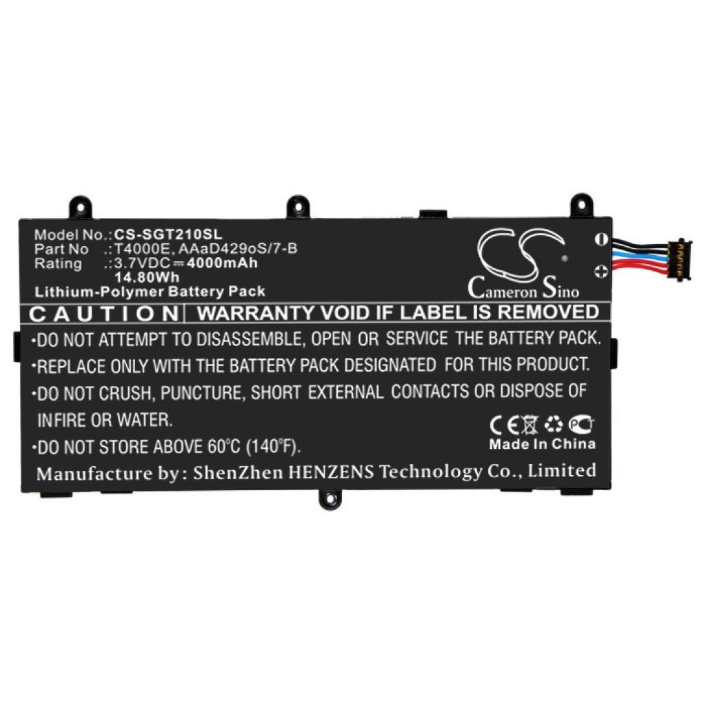 Tablette Batterie Samsung CS-SGT210SL