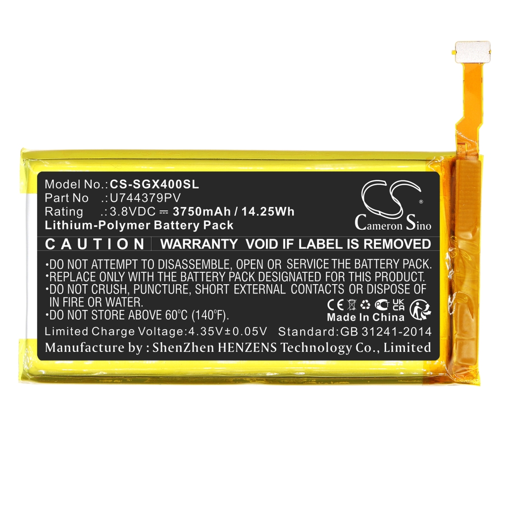 Compatible battery replacement for SkyGolf U744379PV