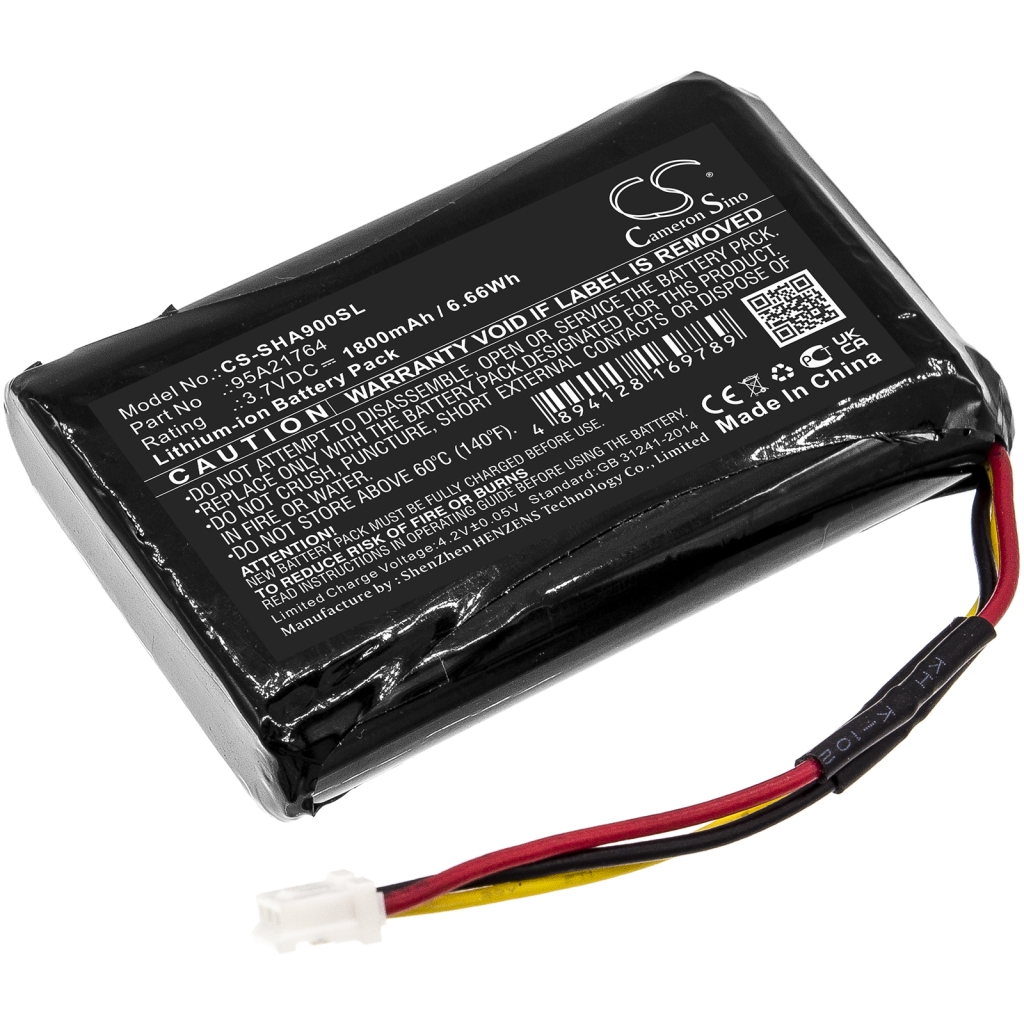 Compatible battery replacement for Shure 95A21764