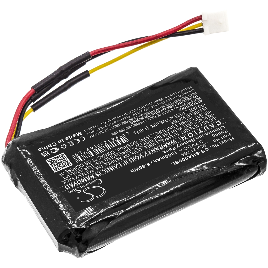 Compatible battery replacement for Shure 95A21764