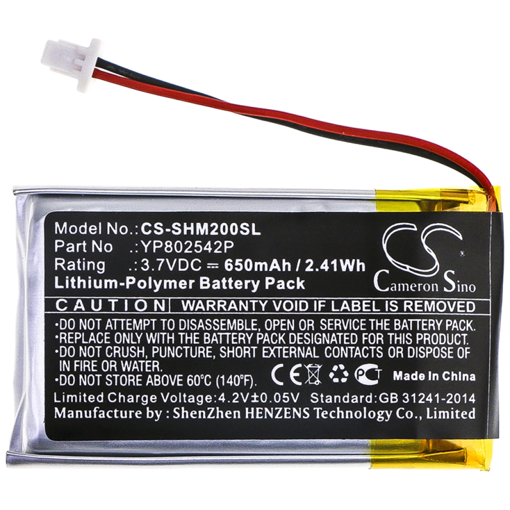 Compatible battery replacement for Sena YP802542P