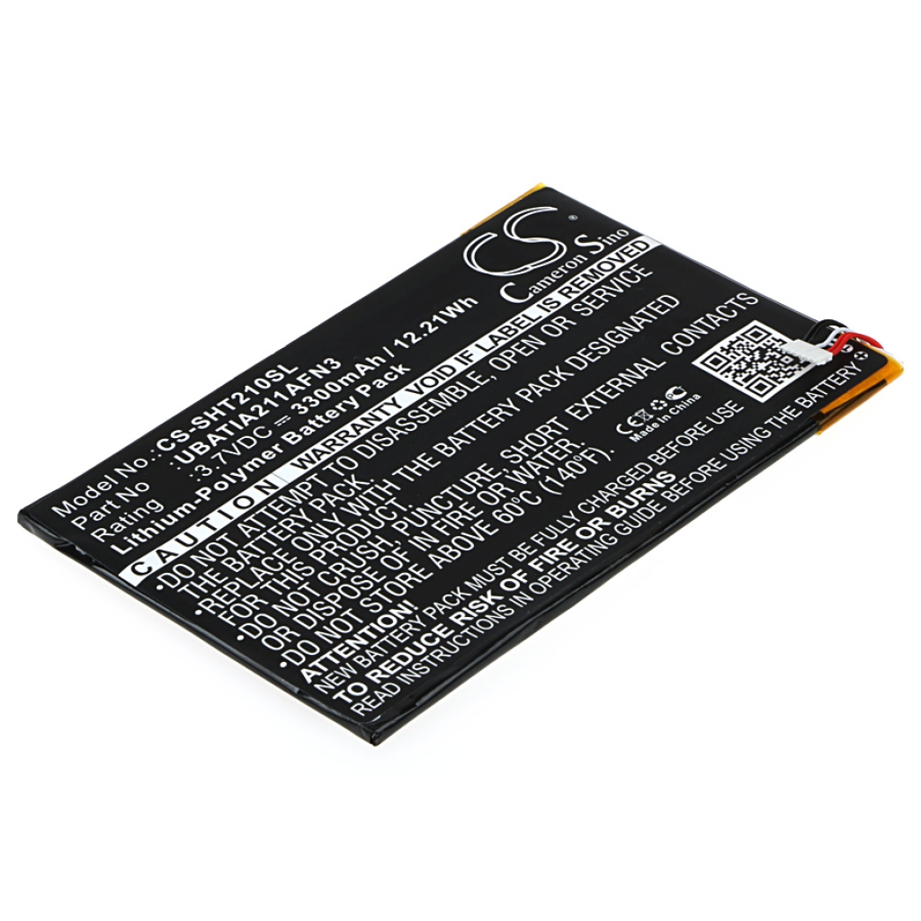 Compatible battery replacement for Sharp UBATIA211AFN3