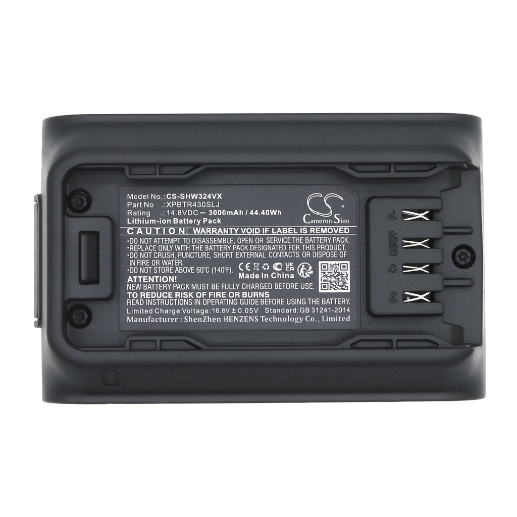 Compatible battery replacement for Shark XPBTR430SLJ