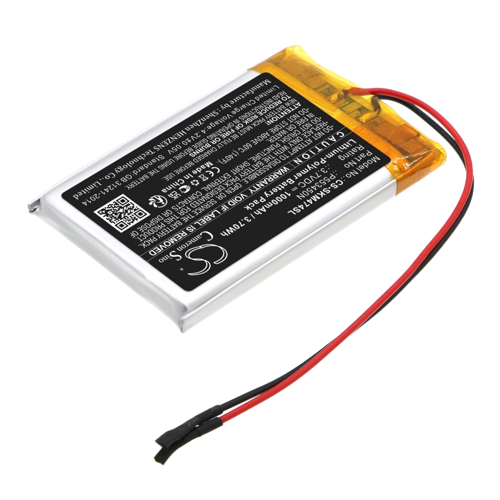 Compatible battery replacement for Skullcandy P553450N