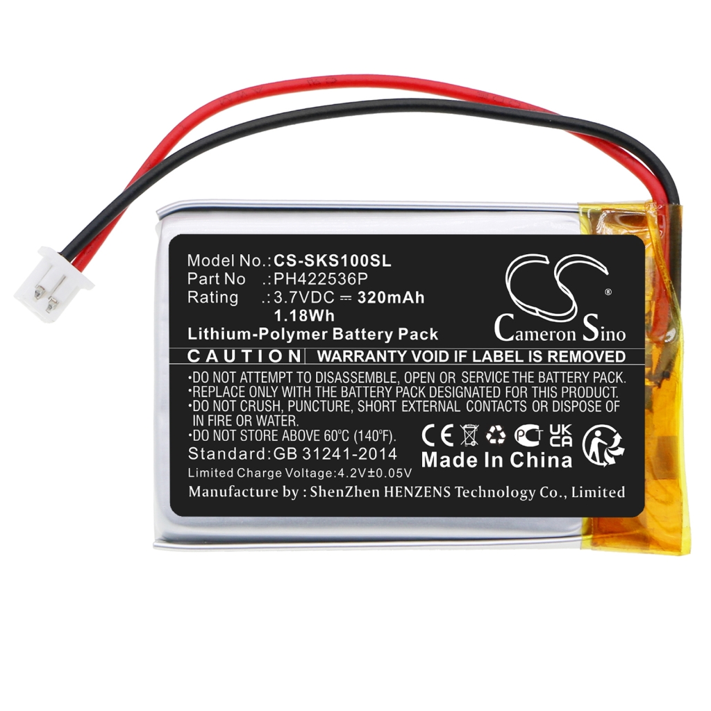 Compatible battery replacement for Skybell PH422536P