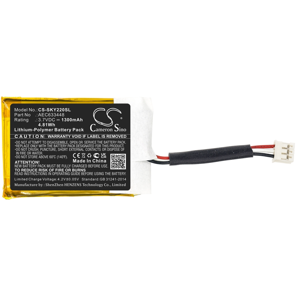 Compatible battery replacement for Skullcandy AEC633448