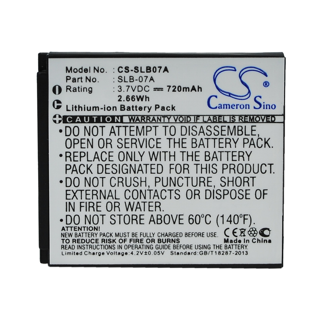 Batterie de l'appareil photo Samsung CS-SLB07A