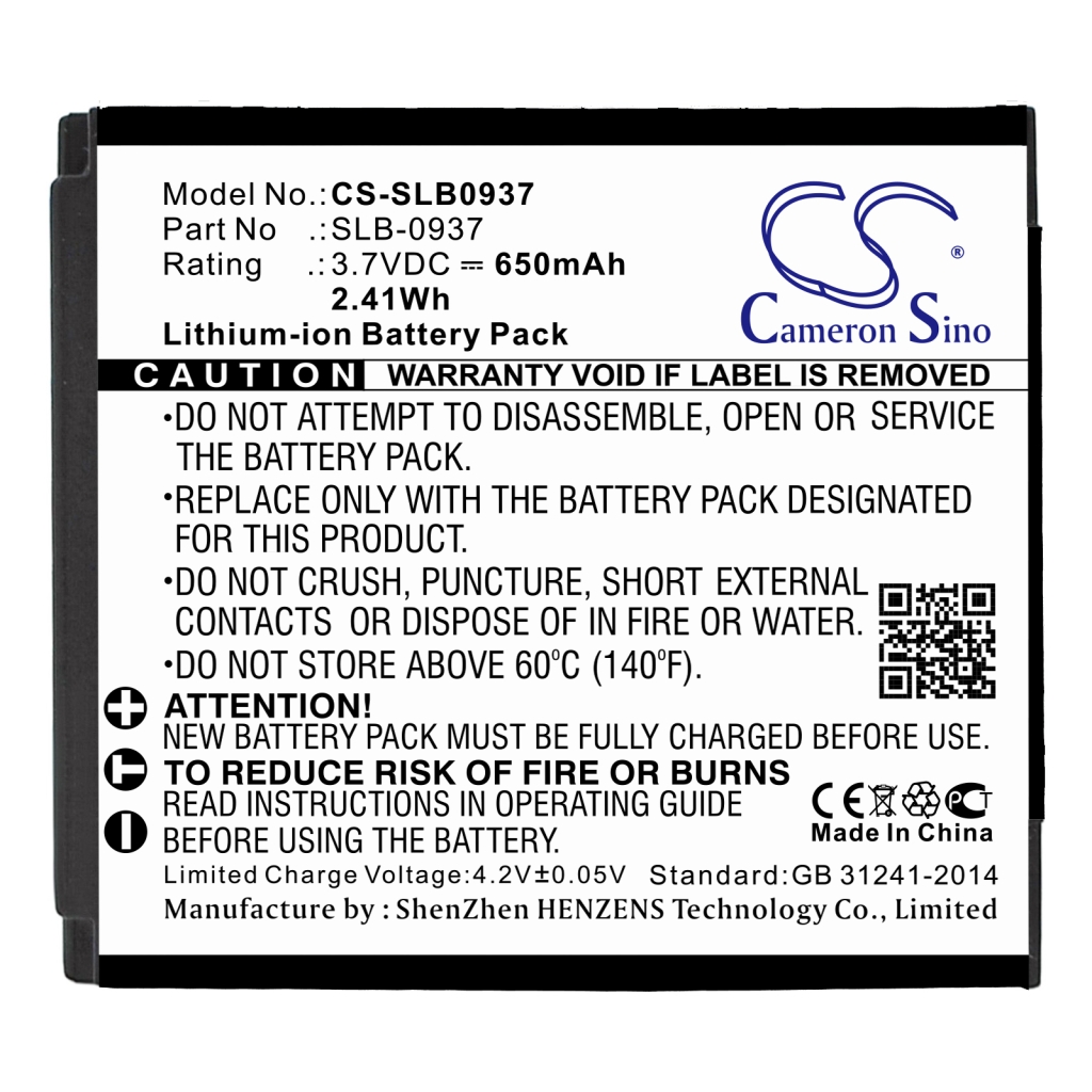 Battery Replaces SLB-0937