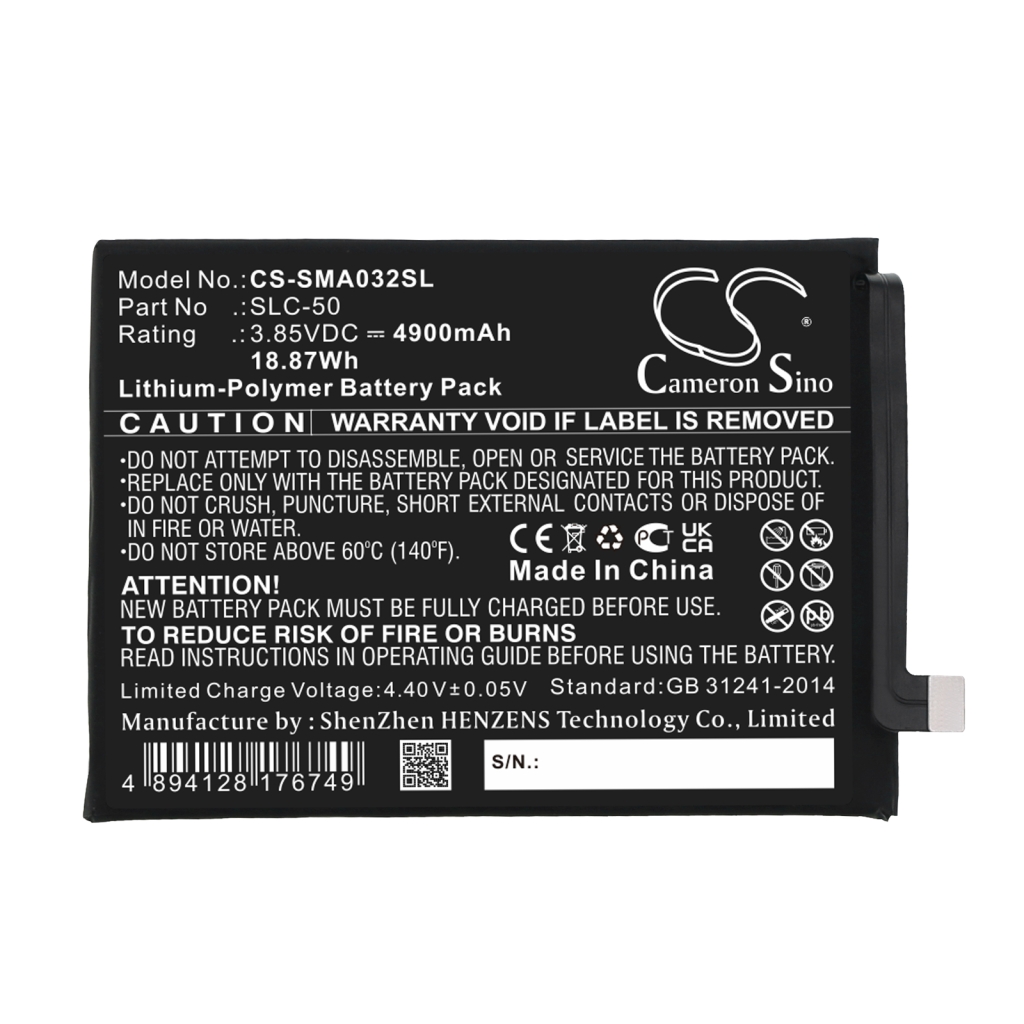 Batterie de téléphone portable Samsung CS-SMA032SL