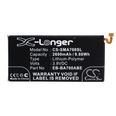 Remplacement de batterie compatible pour Samsung  EB-BA700ABE, GH43-04340A