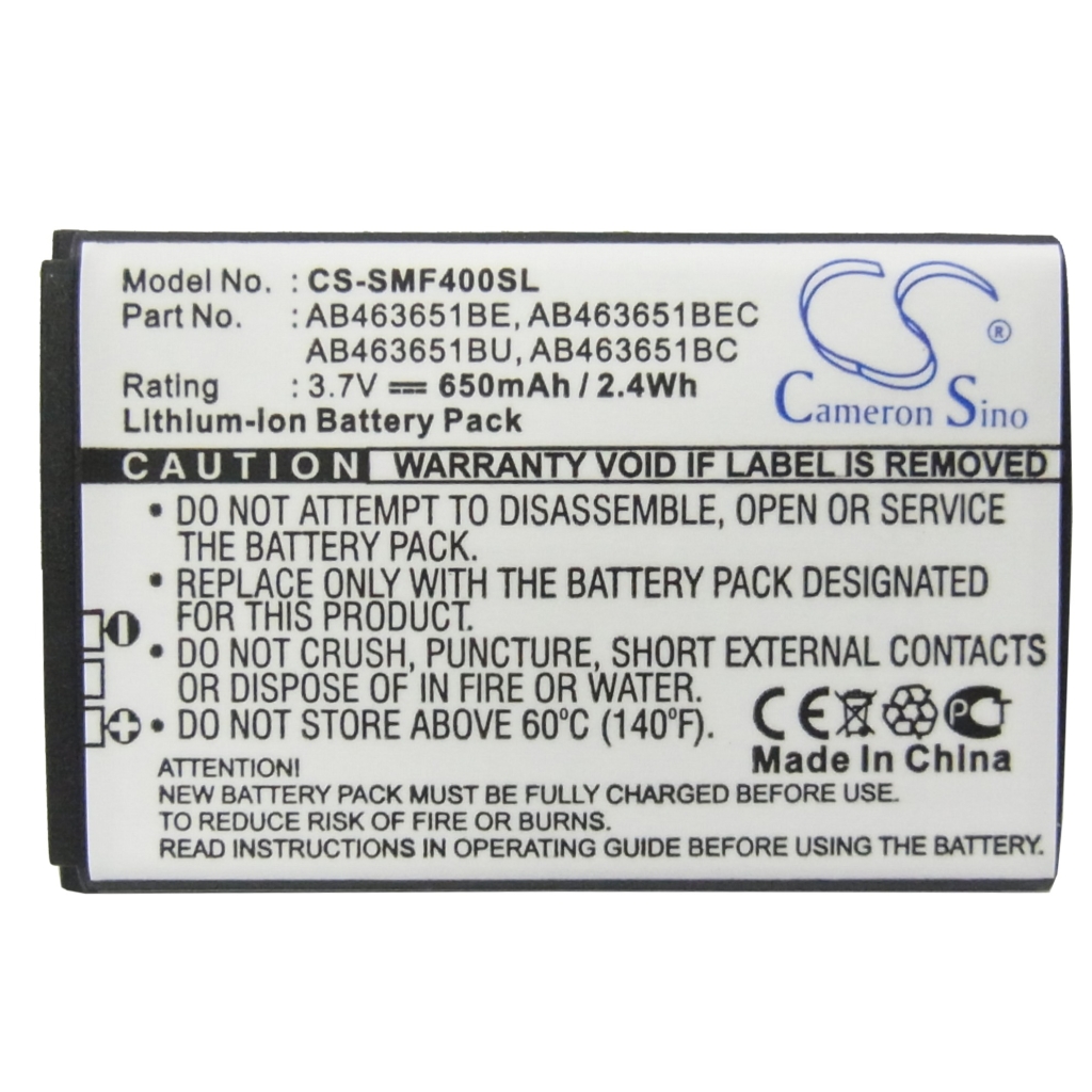 Mobile Phone Battery Samsung CS-SMF400SL