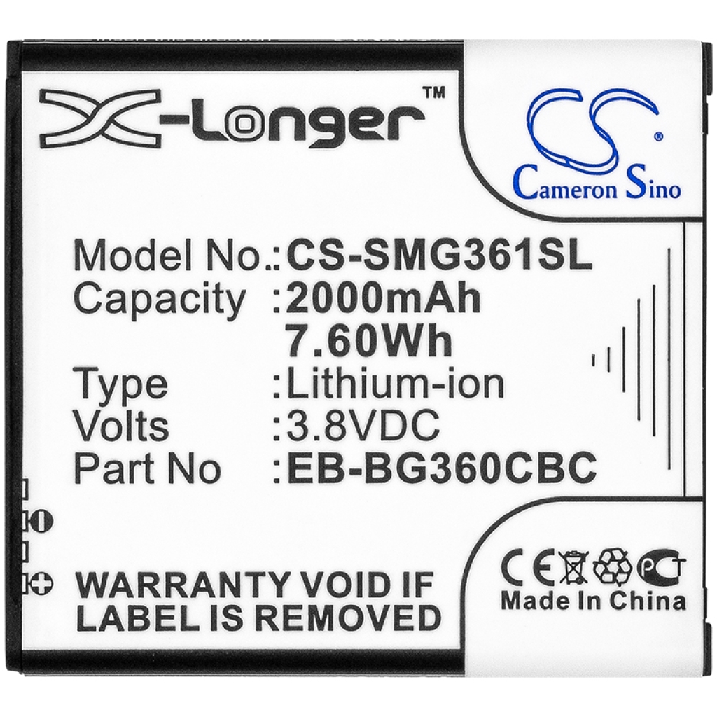 Battery Replaces EB-BG360CBC