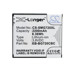 Compatible battery replacement for Samsung EB-BG720CBC,EB-BG720CBK