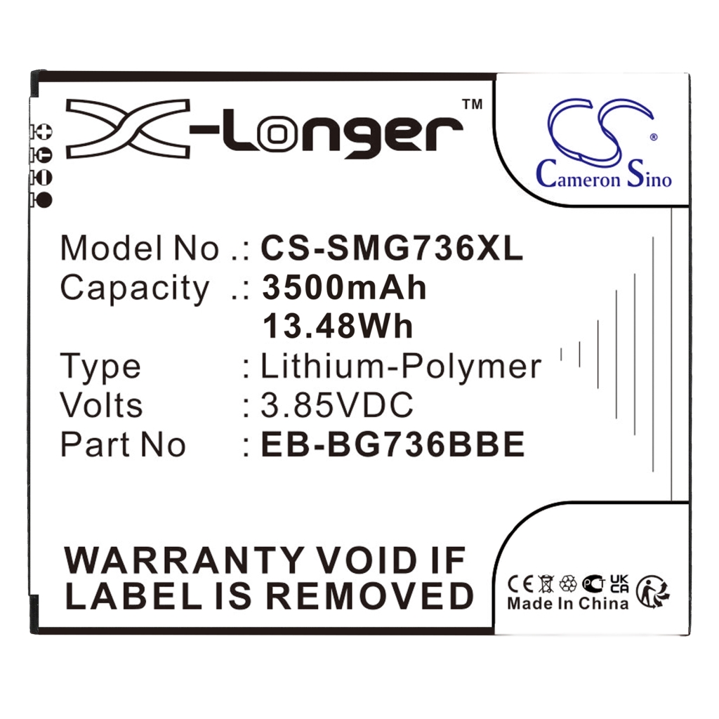 Batteries Remplace EB-BG736BBE