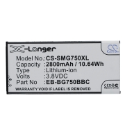 CS-SMG750XL<br />Batterie pour  remplace la batterie EB-BG750BBE